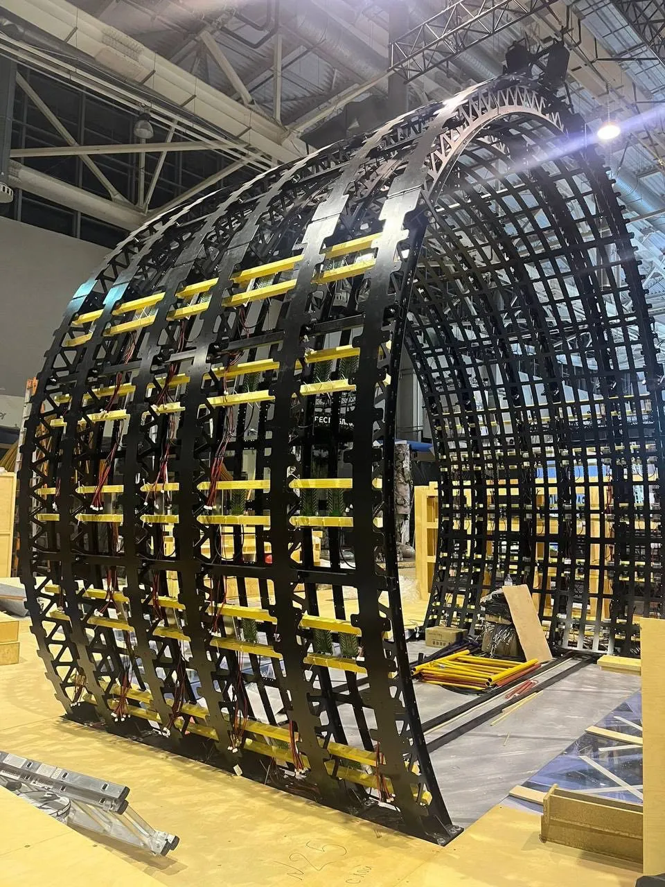 Проект светодиодного экрана выставки "Моя Россия" на ВДНХ Проект светодиодного экрана выставки "Моя Россия" на ВДНХ