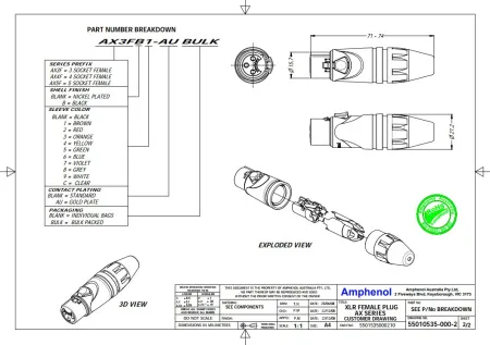 Купить AMPHENOL AX5F по выгодной цене в Нижнем Новгороде