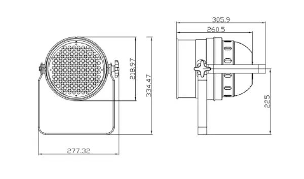 INVOLIGHT LEDPAR64/BK