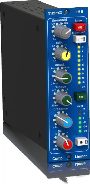 MIDAS COMPRESSOR LIMITER 522 V2 MIDAS COMPRESSOR LIMITER 522 V2