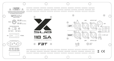 Купить FBT X-SUB 118SA по выгодной цене в Нижнем Новгороде